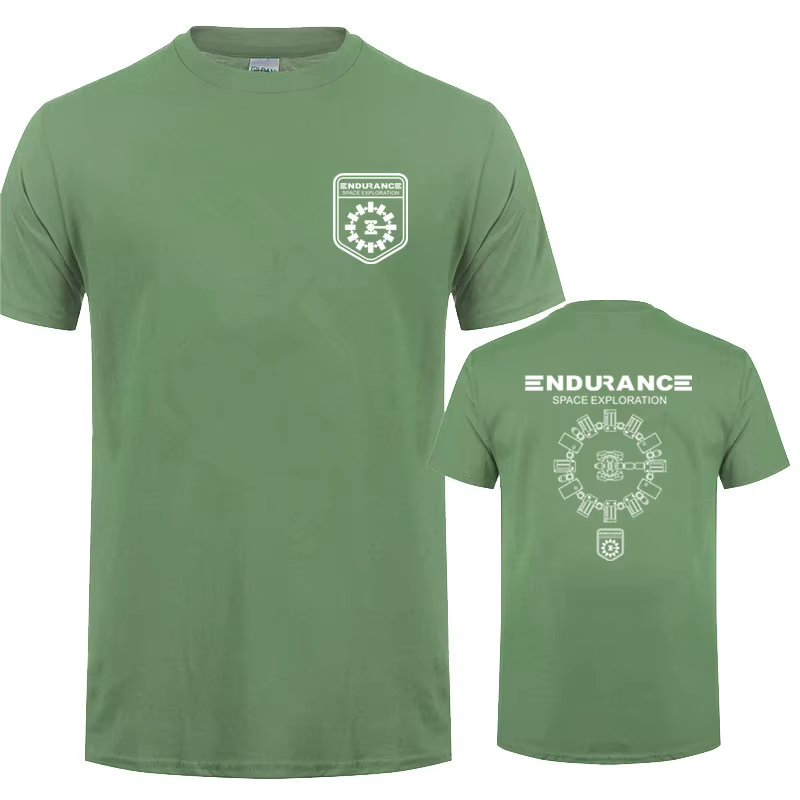 Endurance Espace Exploration Interstellaire Hommes T-shirts Stay Tars Tshirt Unisexe Chemise Décontractée Mode Classique Hauts LH-412