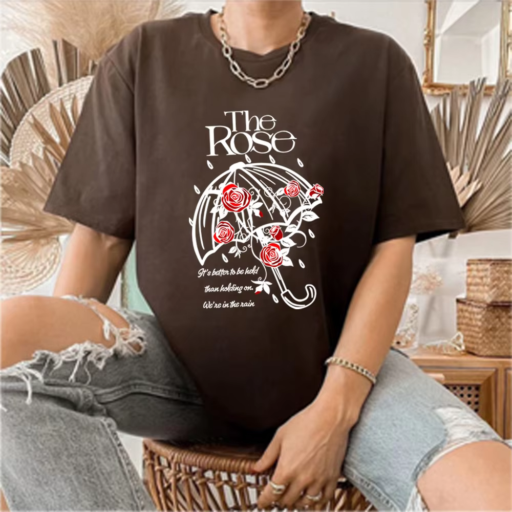 Elle est dans la pluie t-shirt la Rose Kpop chemises Dawn To Dusk Tour t-shirts