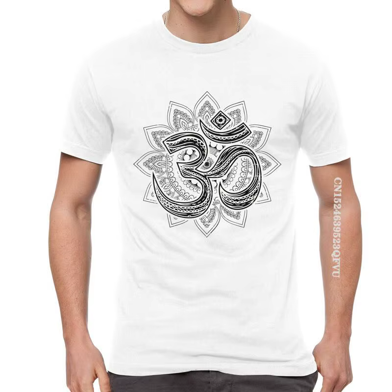 Om Aum symbole Goa t-shirts hommes mode