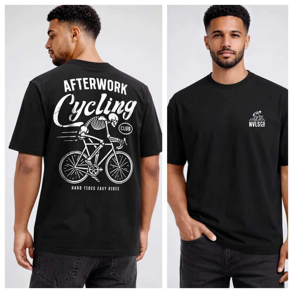 LA DOLCE VITA T-shirt décontracté ample 100% coton avec motif pour homme et femme