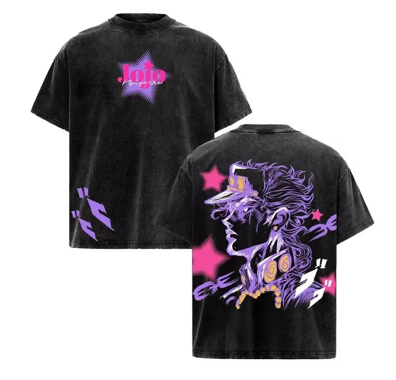 T-shirt Anime JoJo's Bizarre Adventure Kujo Jotaro pour Homme