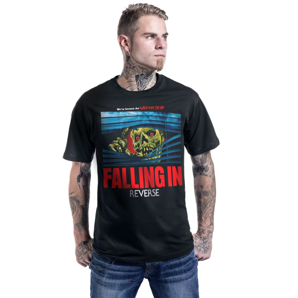 T-shirt en coton graphique unisexe 2026 Falling in Reverse