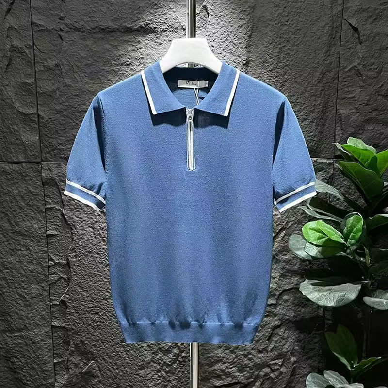 Polo de Luxe à Manches Courtes pour Homme