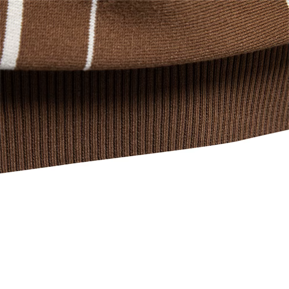 Polo Homme 2026 Rayé Style Old Money Manches Courtes Doux Respirant Décontracté Élégant Quotidien Luxe