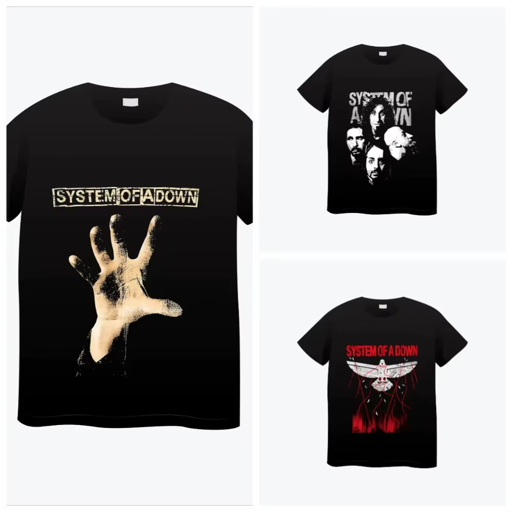 Système d'un groupe vers le bas T-shirt coton doux été