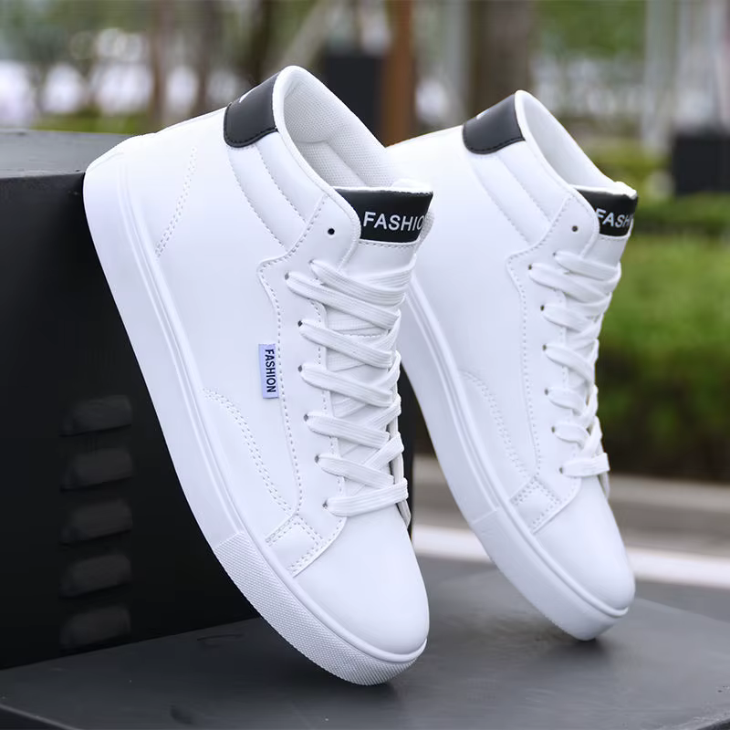 Chaussures de skateboard en cuir pour hommes