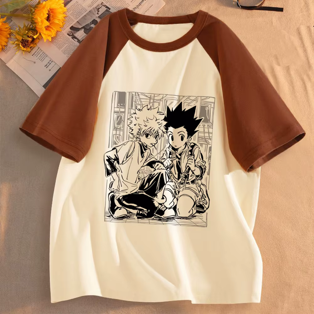 Hunter x Hunter chemise fille kawaii université numérique harajuku femmes années 2000 t-shirt respirant numérique harajuku Y2k hip hop femmes