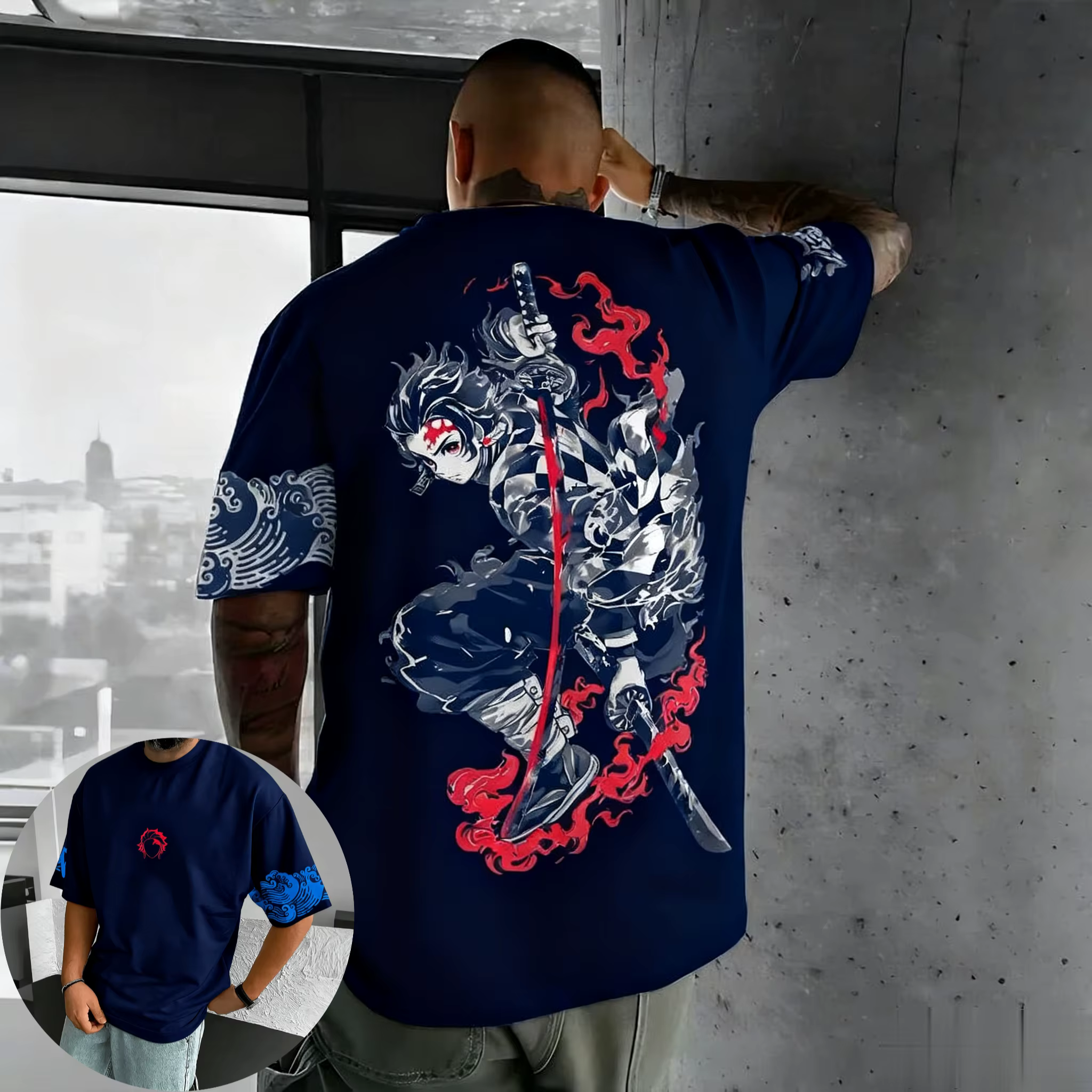 Nouveau T-shirt graphique Demon Slayer 2026 pour homme et femme
