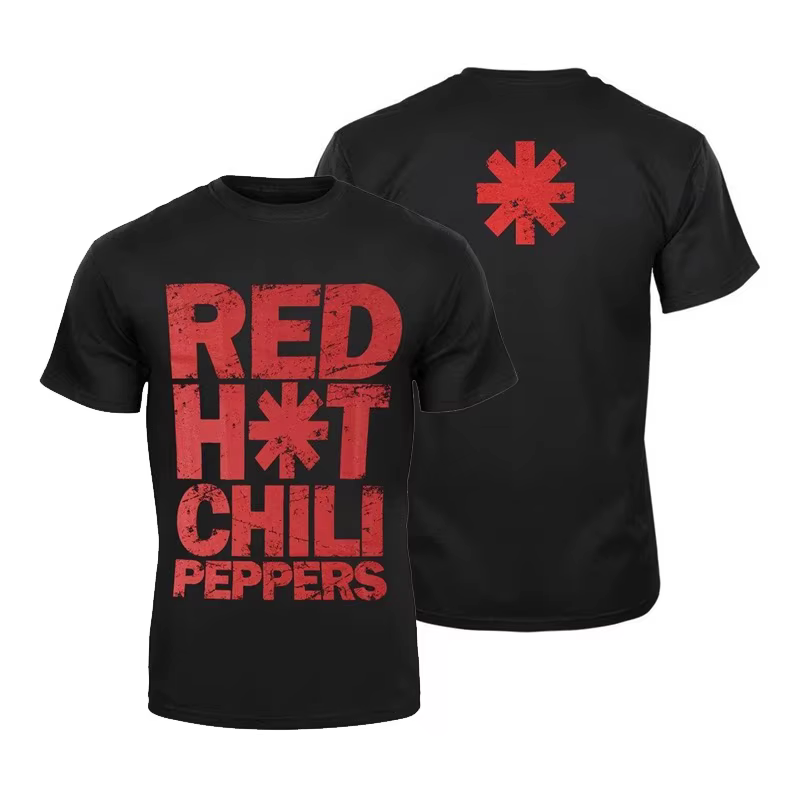 Red Hot Chili Peppers - T-shirt à manches courtes style streetwear américain pour hommes et femmes