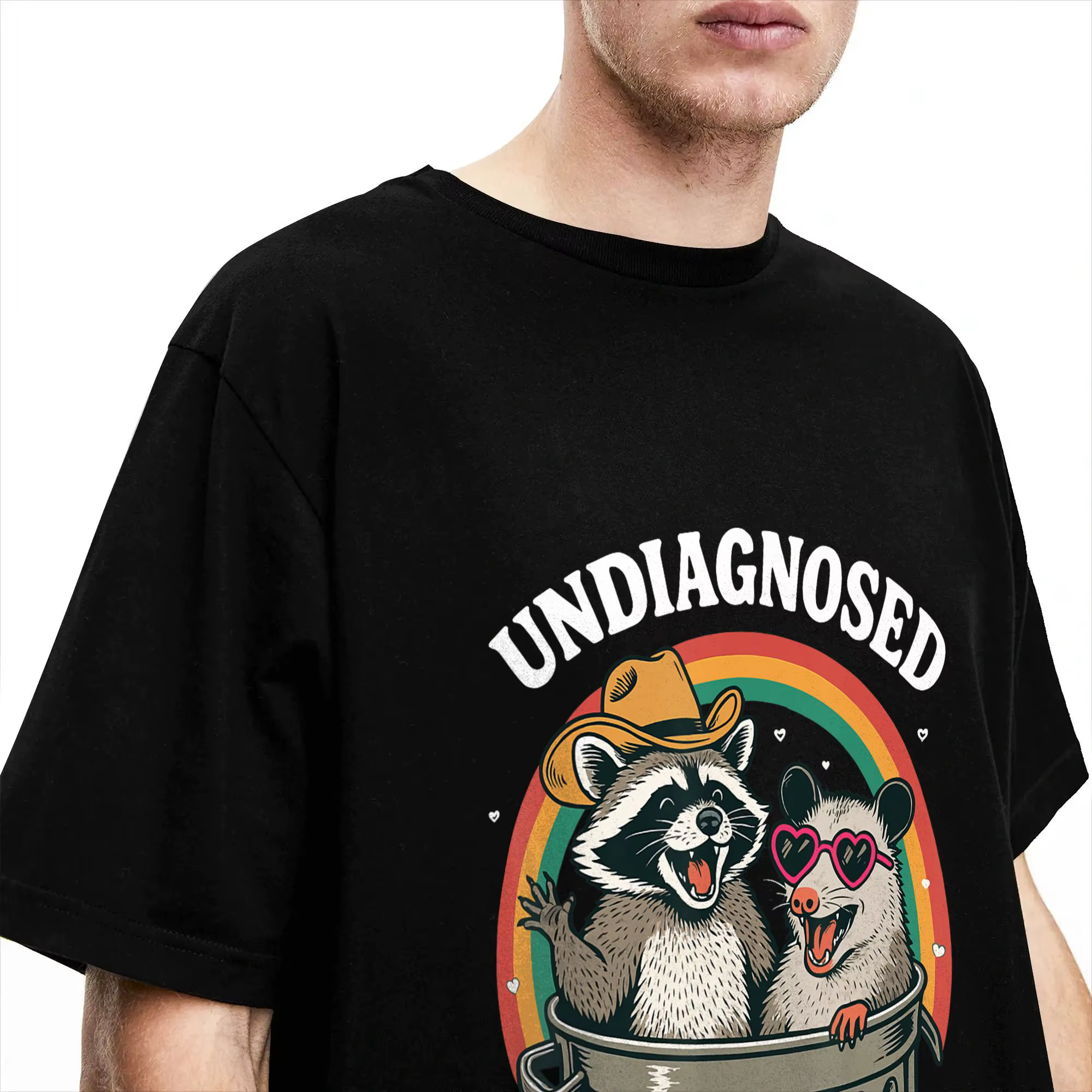 T-shirt pour hommes avec inscription « Undiagnosed But Something Ain't Right »