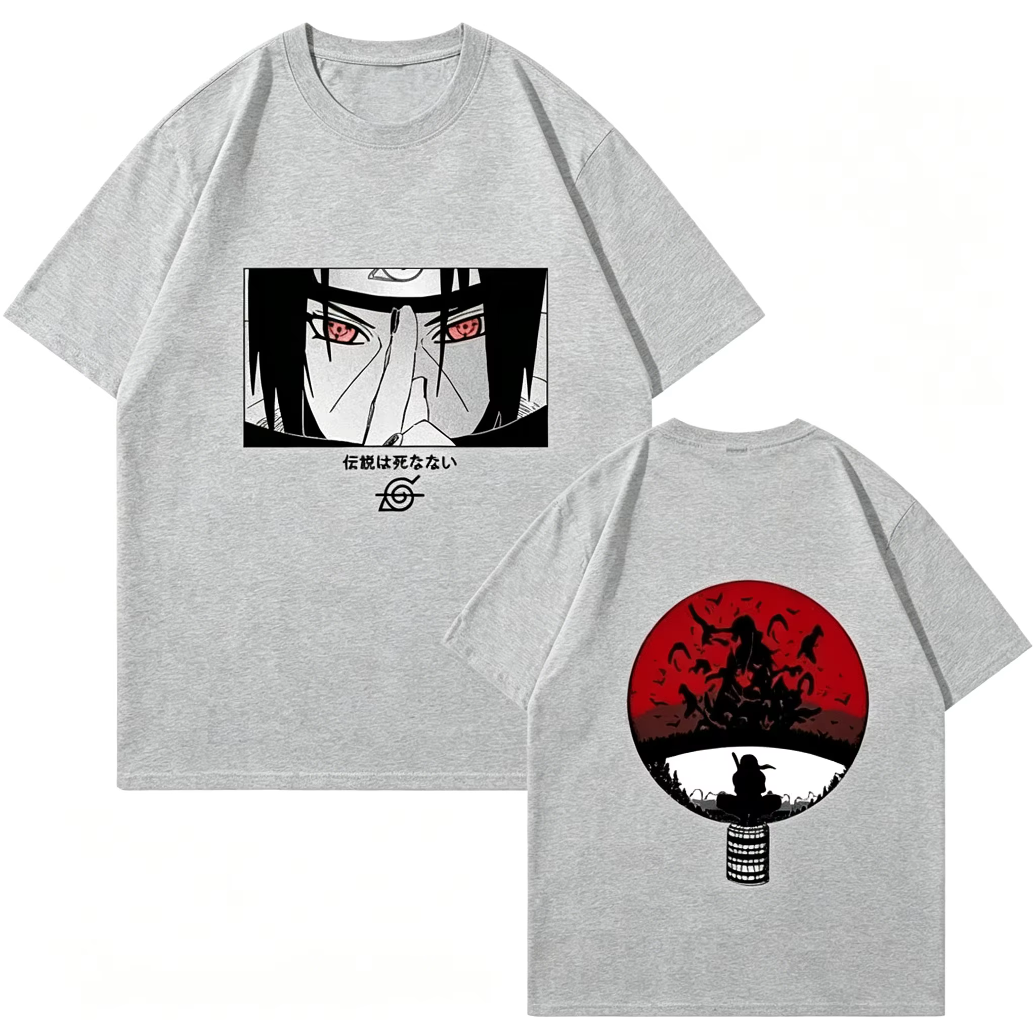 T-shirt imprimé Naruto japonais 2026
