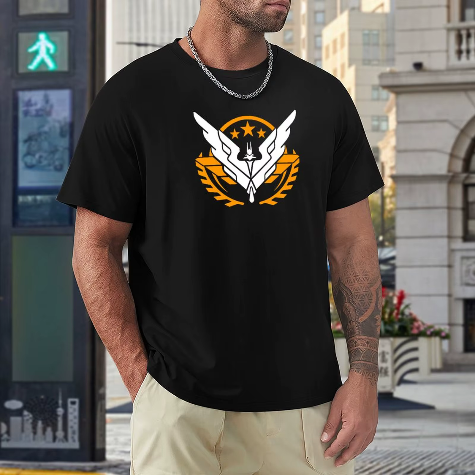 T-shirt col rond homme