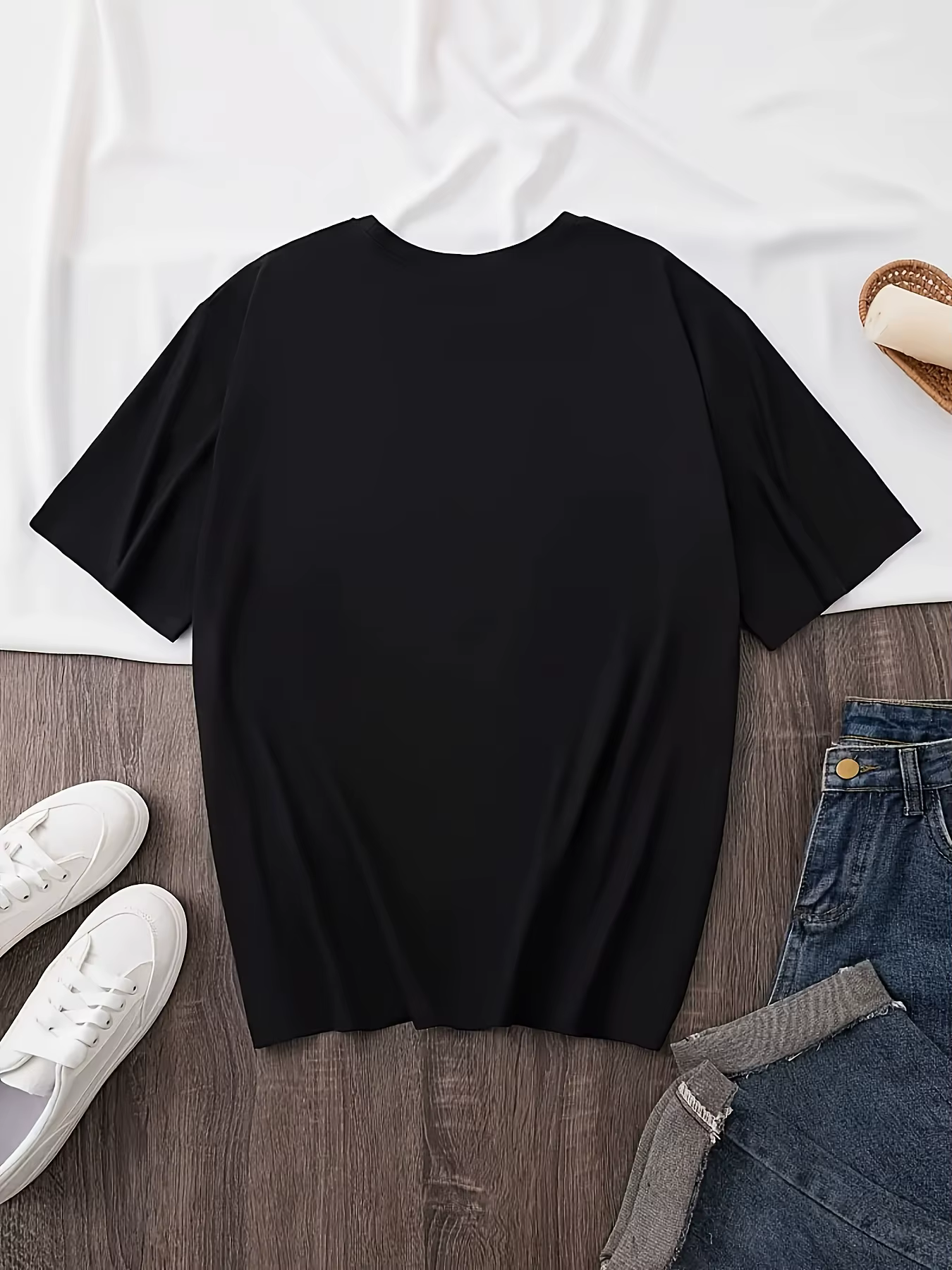 Femmes vache imprimé coeur graphique t-shirt