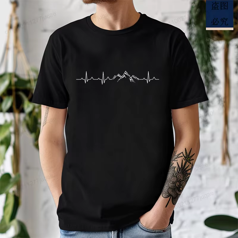 T-shirts graphiques pour l'alpinisme