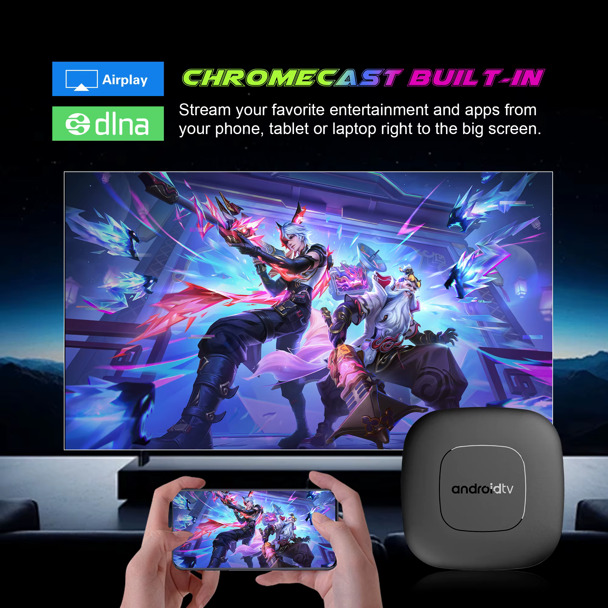 Boîtier TV Android 16 avec assistant Google, commande vocale, 8 Go, 128 Go ou 256 Go, 4K, Wi-Fi 6, Bluetooth 5.0, T1 RK3518, lecteur multimédia vidéo 4K