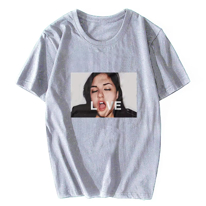 T-Shirt gris à manches courtes pour hommes