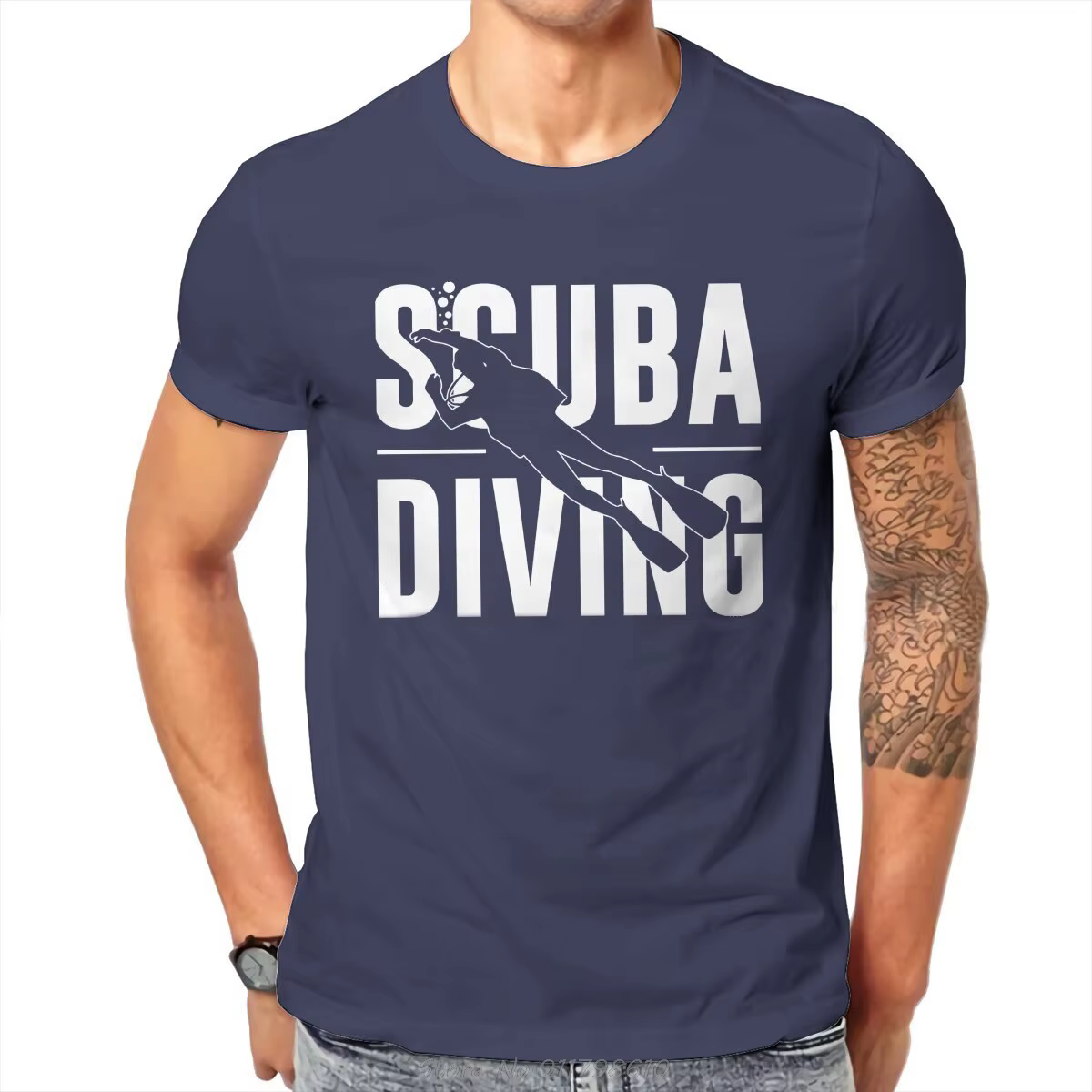 T-shirt de plongée sous-marine pour homme