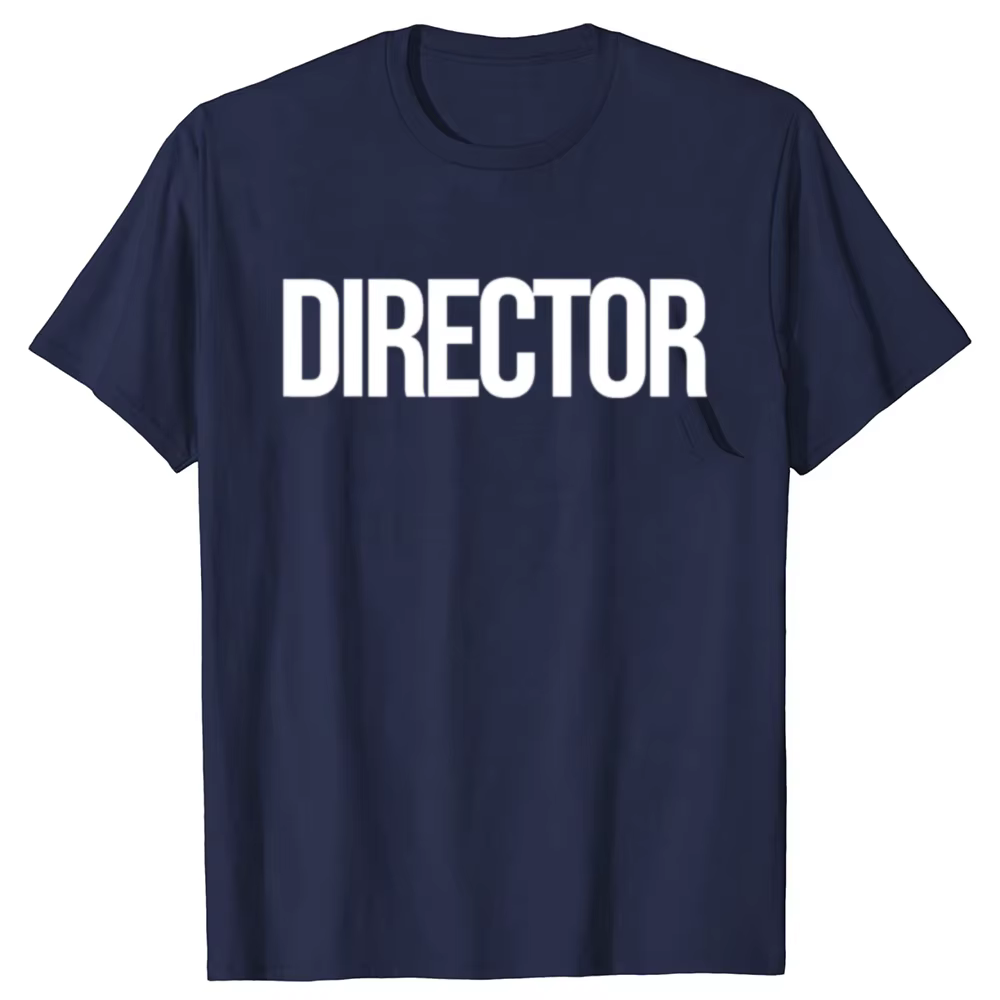 Drôle Vintage directeur cinquier équipage de Film graphique T-shirt hommes femmes Hip Hop surdimensionné