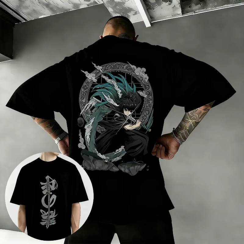 T-shirt imprimé Demon Slayer Anime