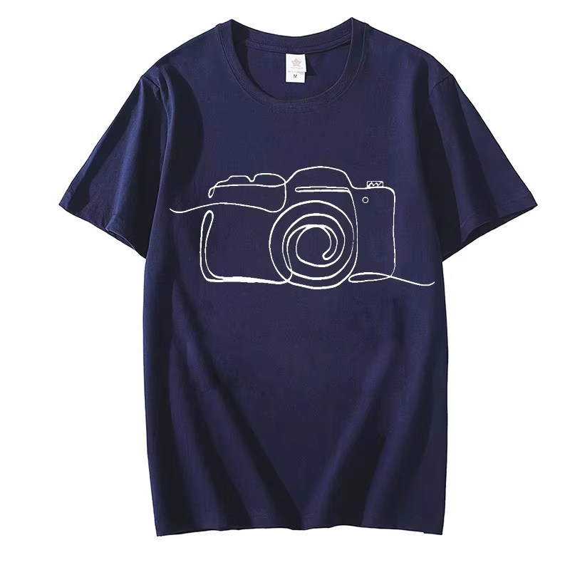 Photographe graphique t dessus de chemise vêtements appareil photo amant t-shirt Homme photographie