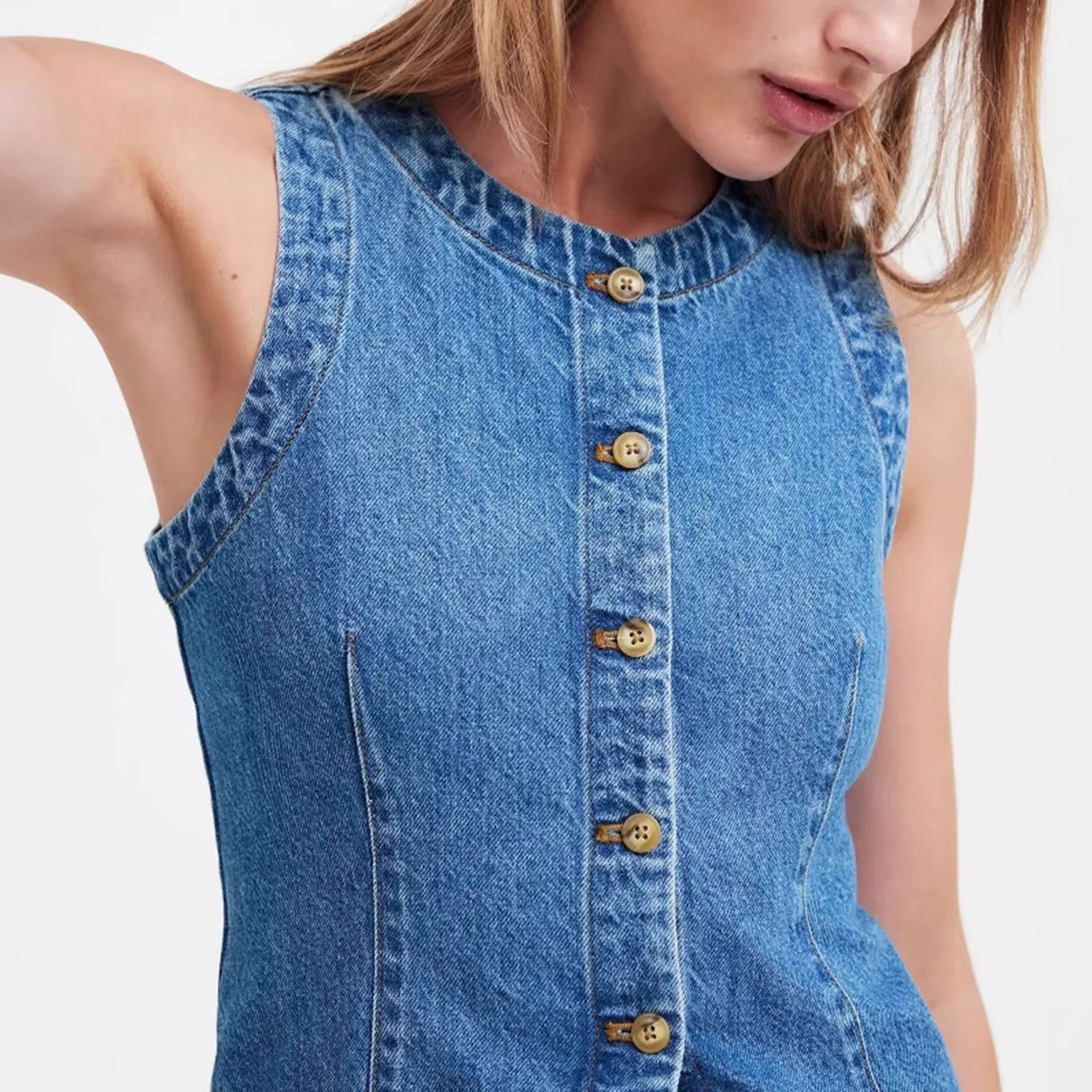 Gilet en jean pour femme