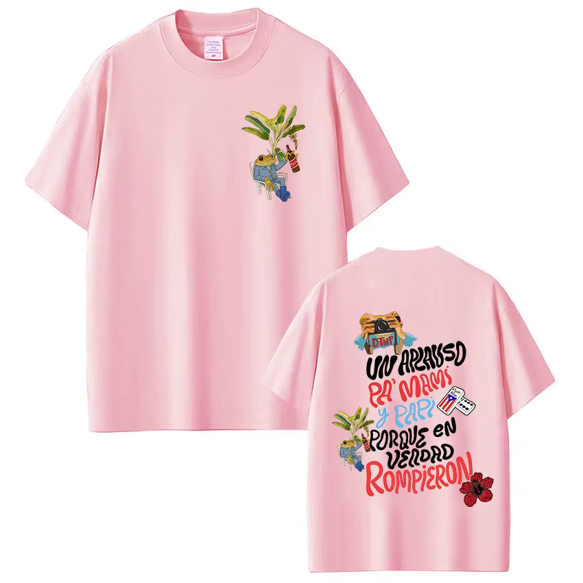 T-shirt Rapper Bad Bunny Debi Tirar Mas Fotos DTMF World Tour