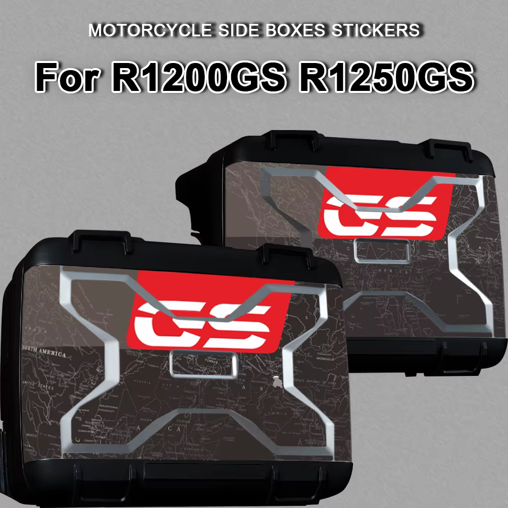 Autocollants pour boîtes de moto, accessoires for BMW Vario Case R1200GS R1250GS 2004-2024, décalcomanies pour boîte latérale for R 1250 GS 1250GS R1200 1200GS