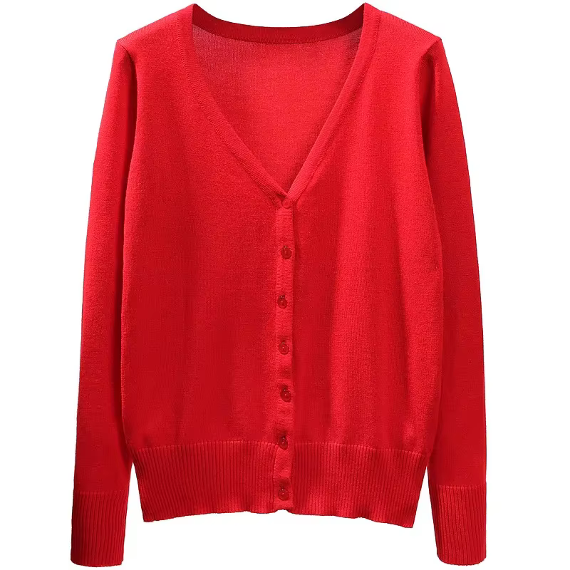 Pull court tricoté à manches longues pour femmes