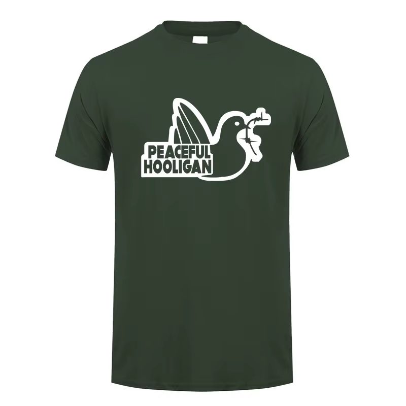 Paceful Hooligan t-shirt été hommes coton drôle T-Shirts