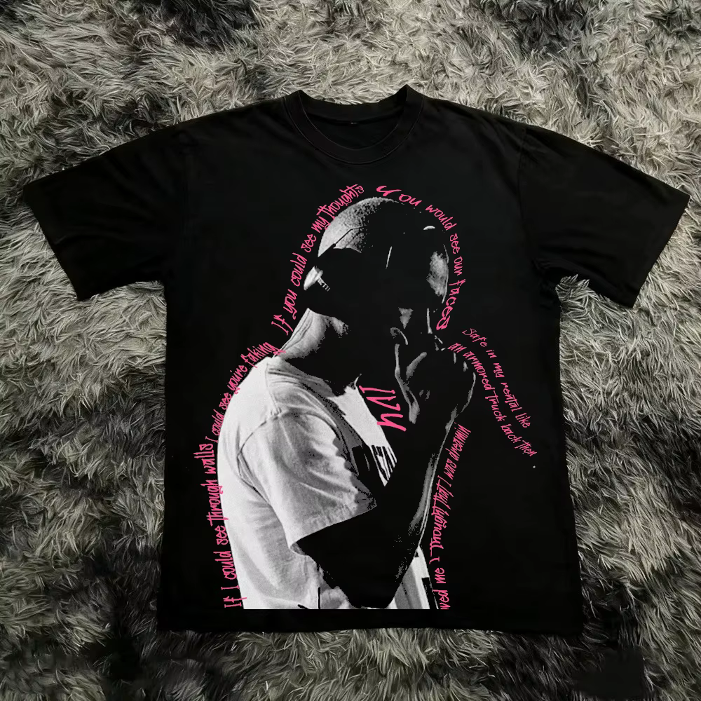 T-shirt graphique rétro du rappeur Frank