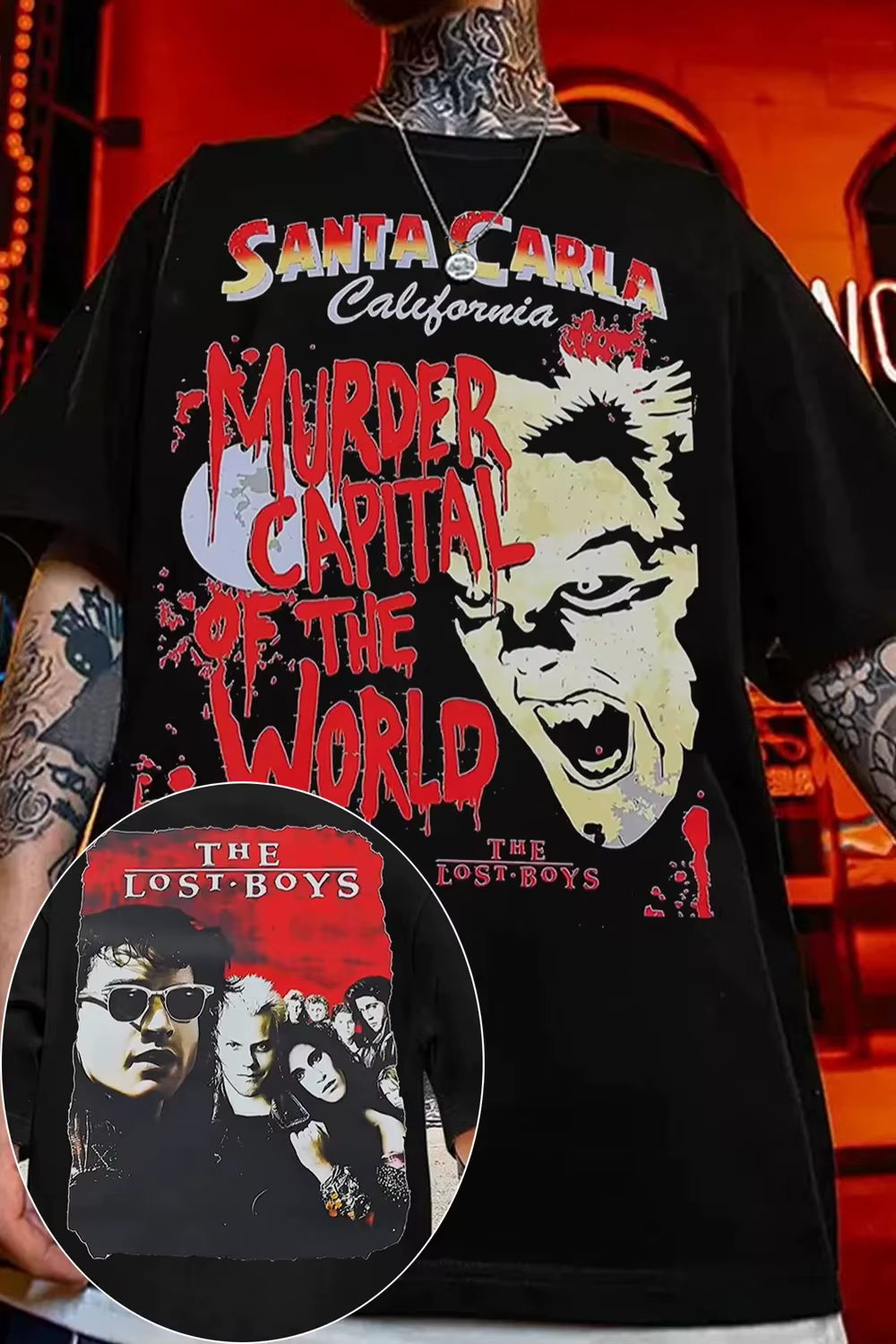T-shirt graphique The Lost Boys pour hommes et femmes