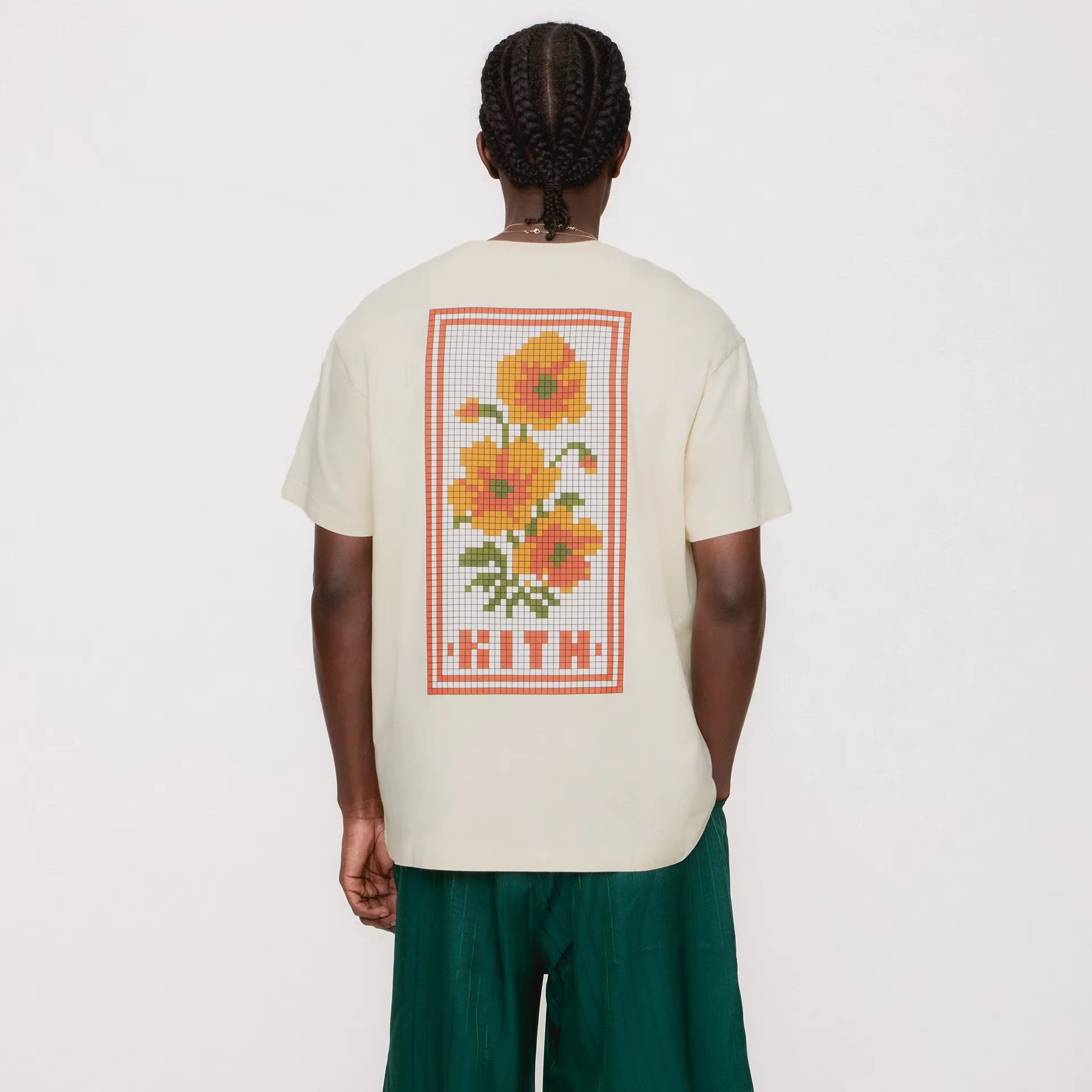KITH Box T-shirt à manches courtes avec logo floral imprimé pour hommes et femmes
