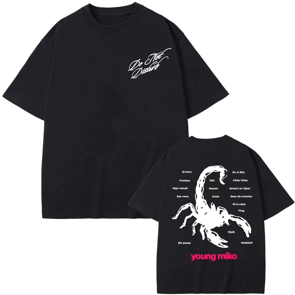 T-shirt imprimé Singer Young Miko Do Not Disturb pour hommes et femmes