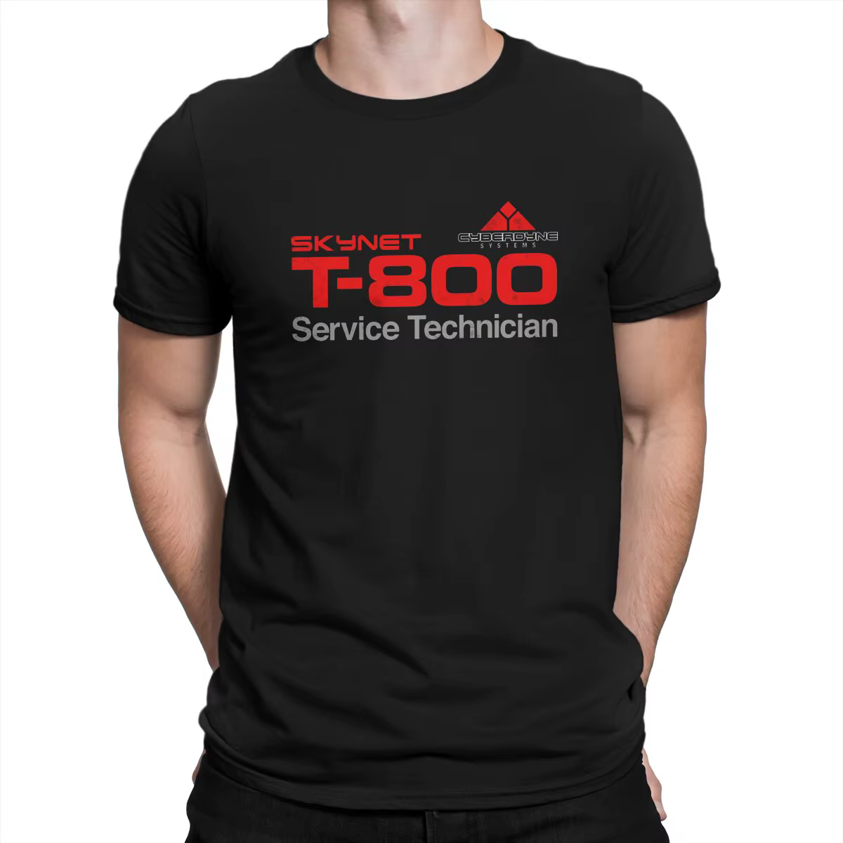 Le technicien Terminator T-800 t-shirt graphique hommes hauts Vintage Goth été à manches courtes Harajuku