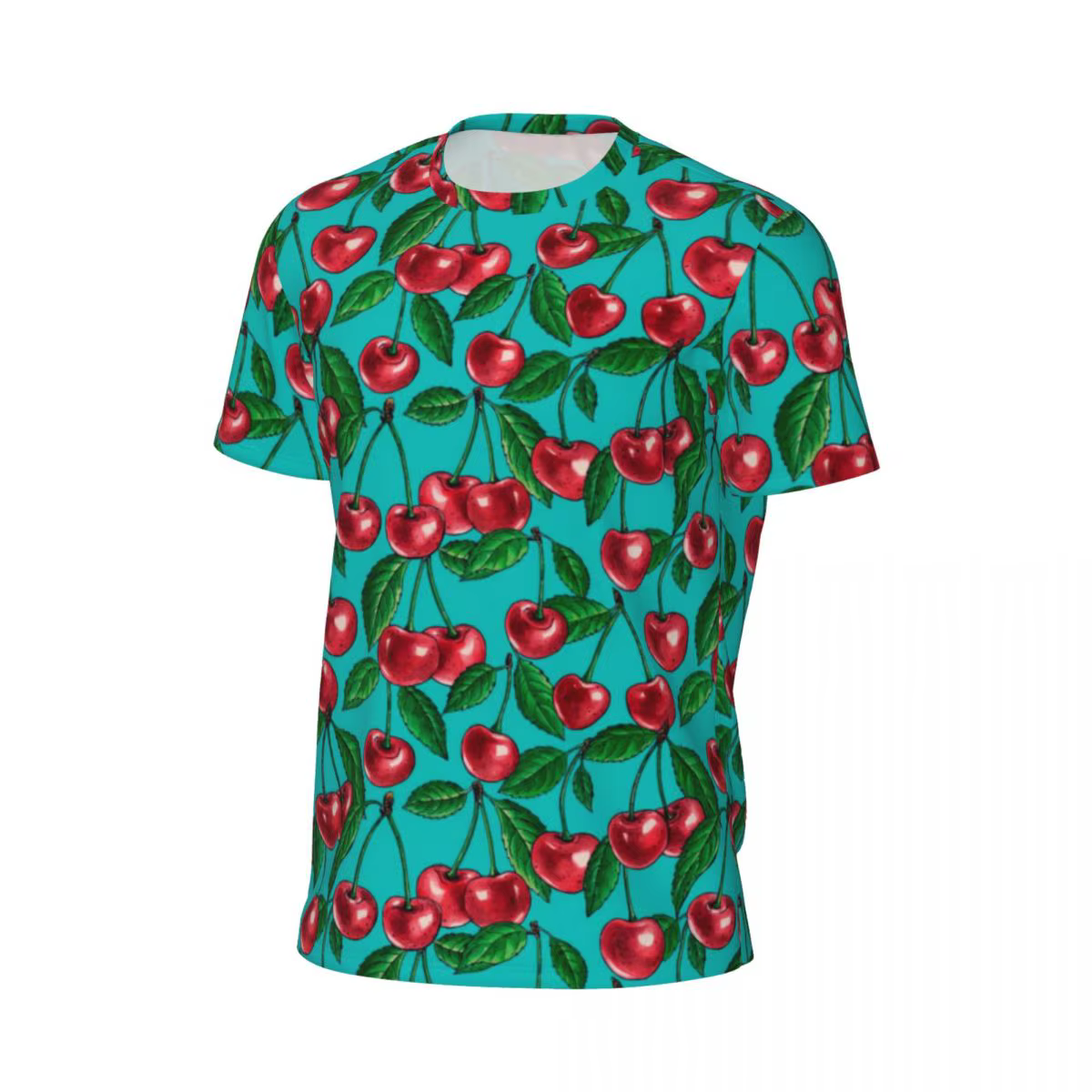 T-shirt de course à col rond pour hommes