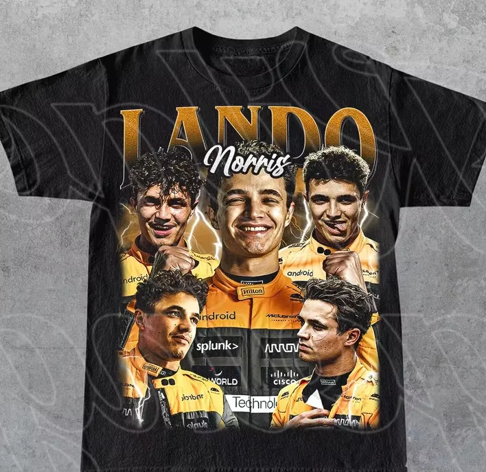 T-shirt vintage Lando Norris, cadeau pour femme et homme T-shirt unisexe