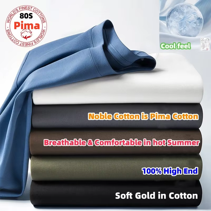 T-shirts pour homme 100% coton Pima
