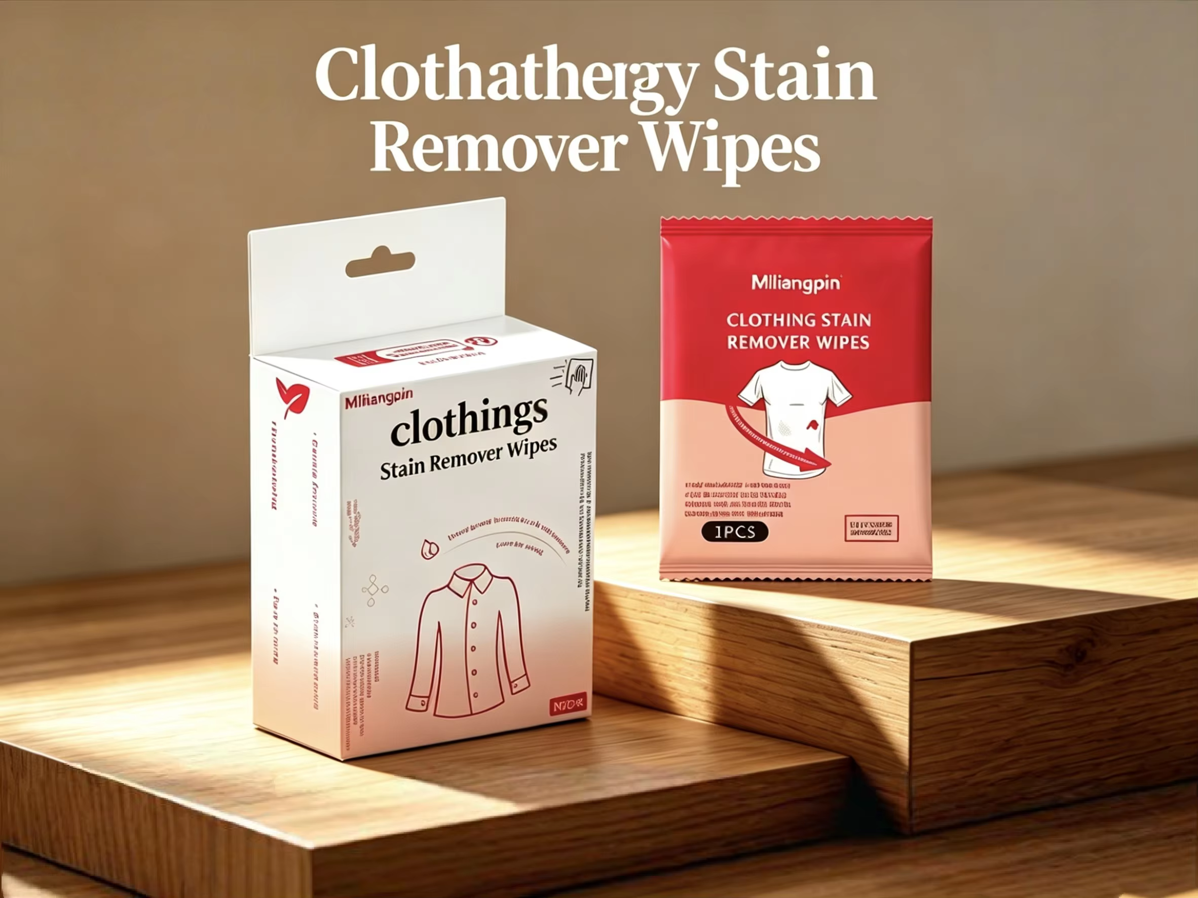 Lingettes détachantes pour vêtements