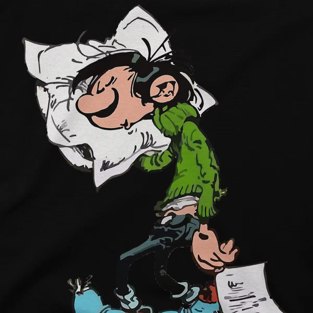 Gaston Lagaffe Comics T-shirt pour homme