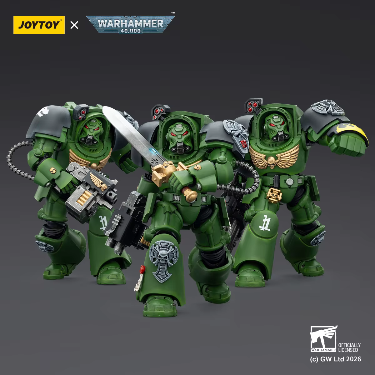 Figurine de collection JOYTOY Warhammer 40K Salamanders Terminator 1/18