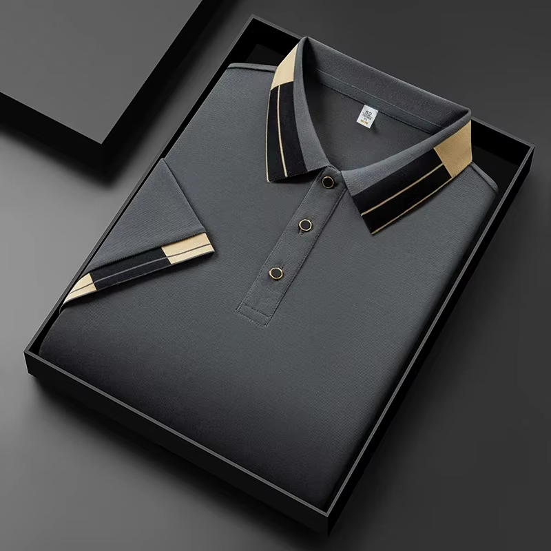 Polo à col pour hommes