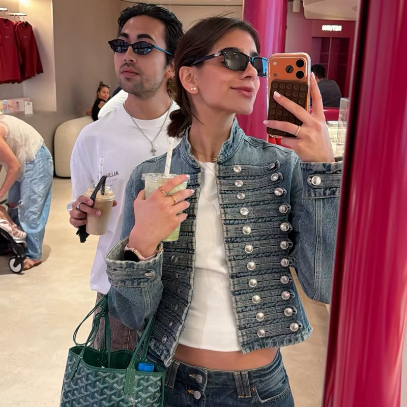 Veste en jean courte pour femme