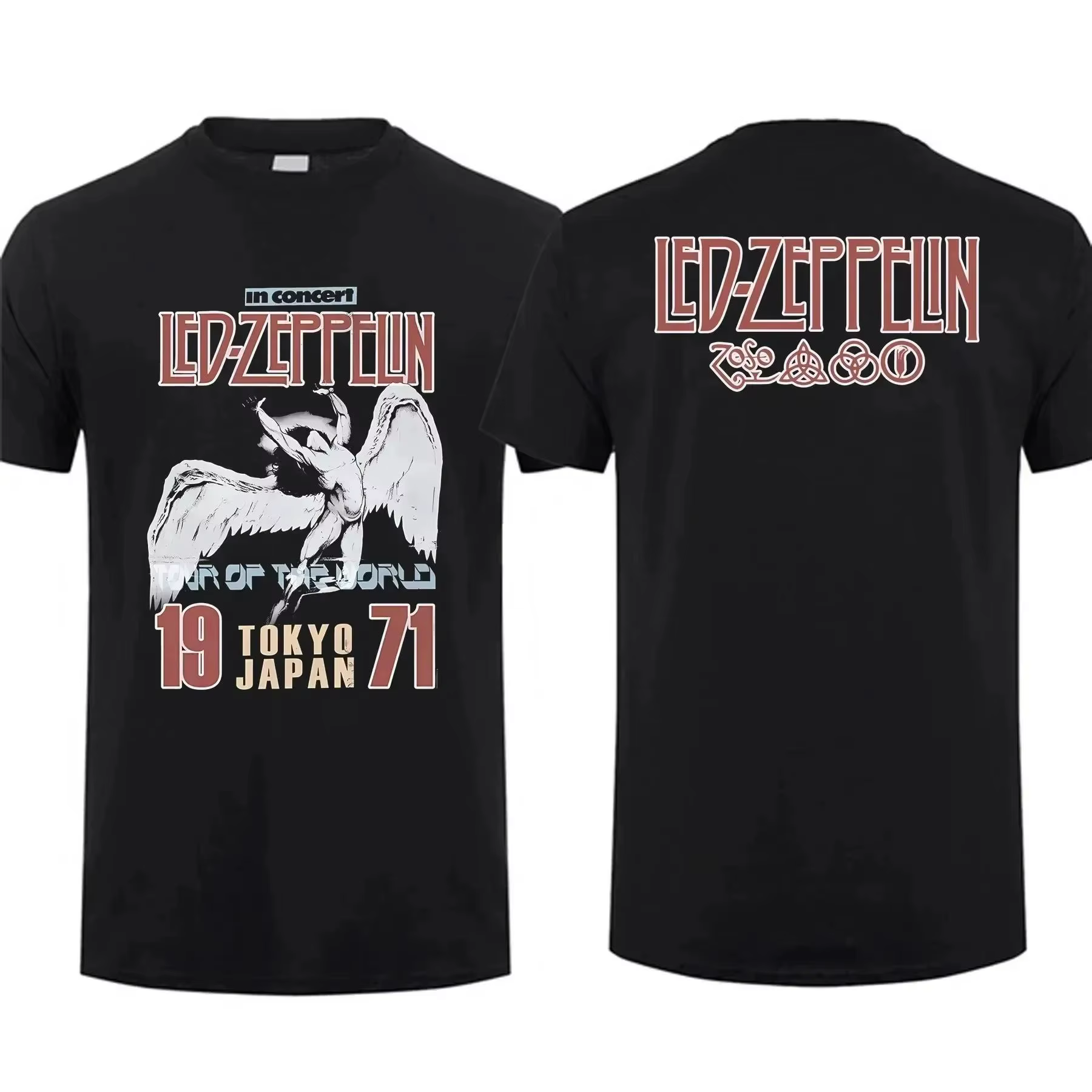 Vintage Rock Tops rétro groupe
