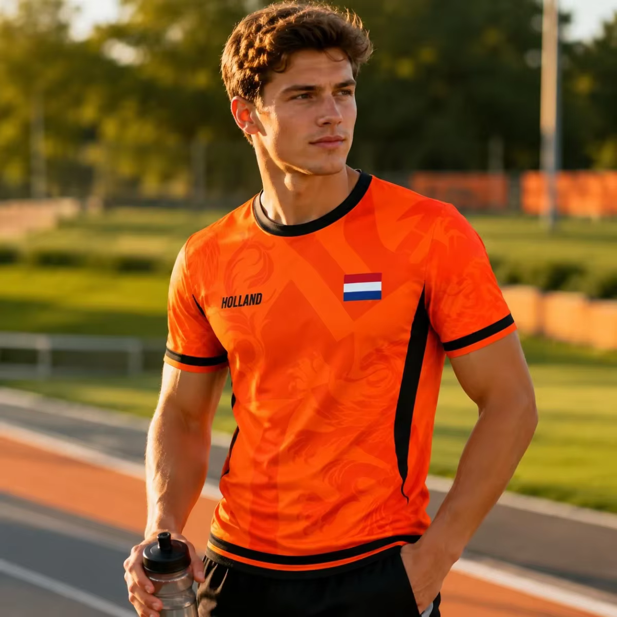 T-shirt athlétique unisexe inspiré des Pays-Bas