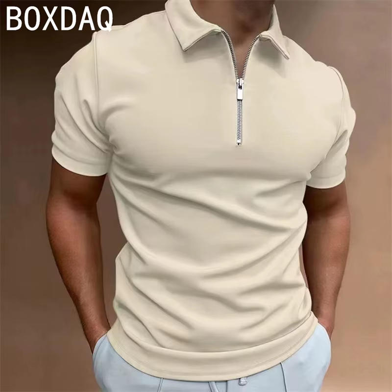 Polo de couleur unie pour hommes