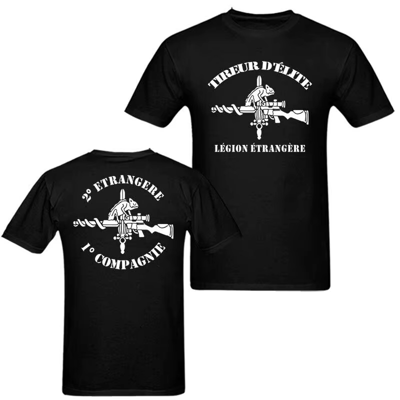 France Français Force Spéciale Elite Unité GIGN RAID T-Shirt Manches Courtes Décontracté 100% Coton T-shirts