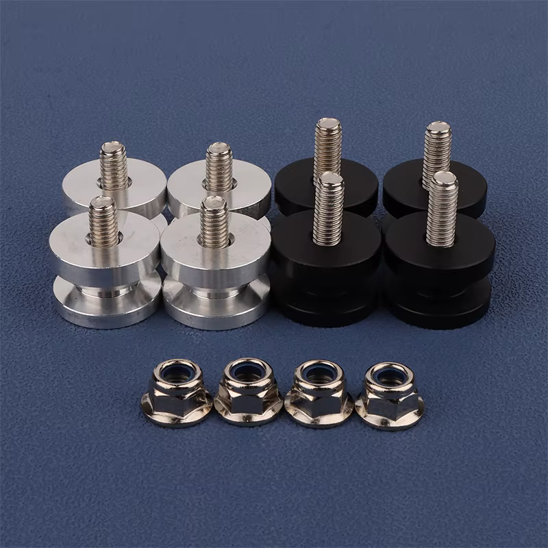 Kit de montage pour top case et sacoches latérales de moto, 4 pièces – Ensemble complet de supports avec plaque de base pour une installation sécurisée des bagages