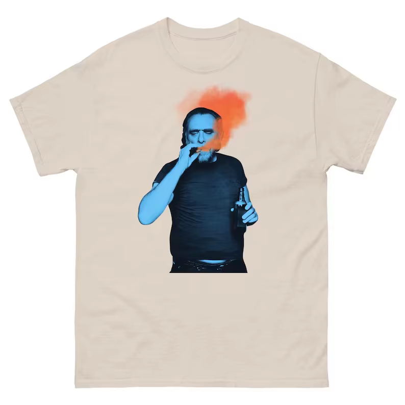 T-shirt graphique rétro Charles Bukowski