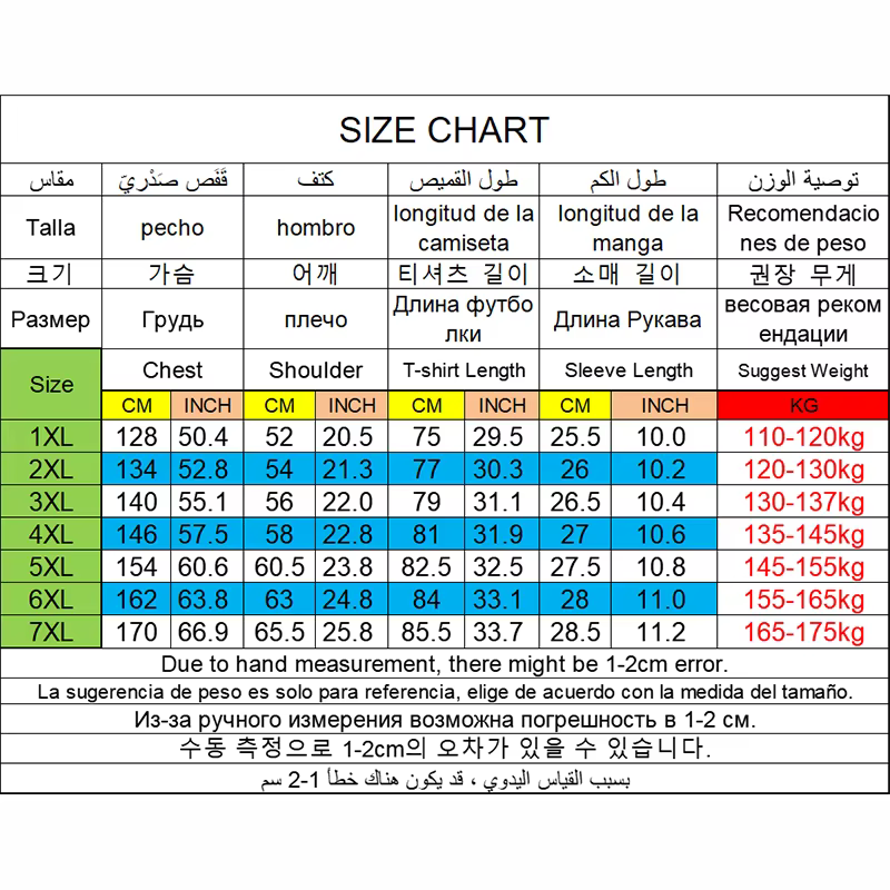 Polos Hommes Grande Taille 1XL-7XL 110-175kg T-shirt À Manches Courtes