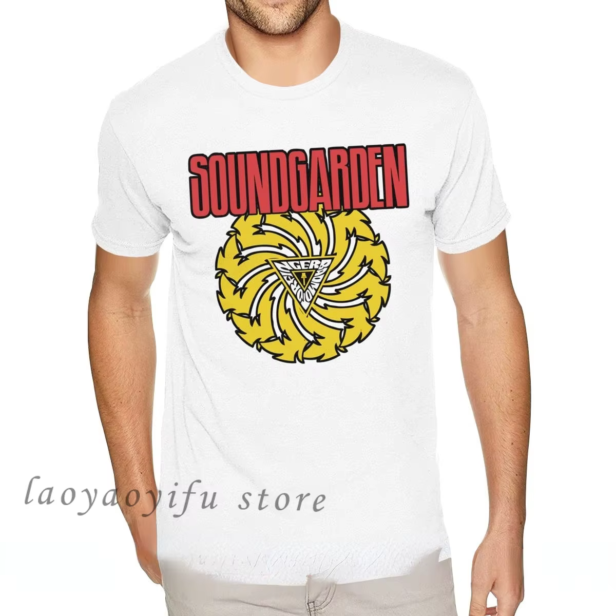 Hommes 80S rétro t-shirt Soundgarden groupe de Rock américain graphique t-shirts Homme décontracté surdimensionné
